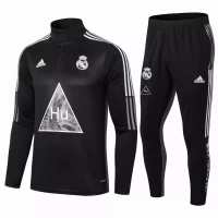 Real Madrid Training Soccer Tracksuit Human Race Black 2020 2021