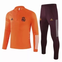 Real Madrid Training Soccer Tracksuit Orange 2020 2021