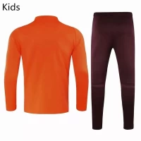 Real Madrid Training Soccer Tracksuit Orange Kids 2020 2021