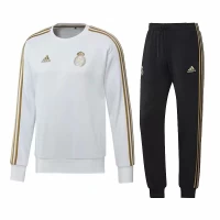 Real Madrid Training Sweat Soccer White Tracksuit 2019/20