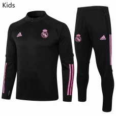 Real Madrid Training Technical Soccer Tracksuit Kids Black 2020 2021