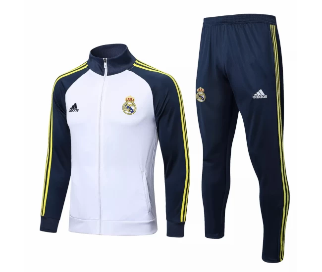 Real Madrid White Training Presentation Soccer Tracksuit 2022-23