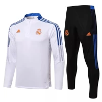 Real Madrid White Technical Training Soccer Tracksuit 2021-22