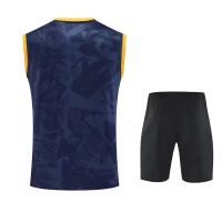 Inter Milan Adult Pre Match Champions League Sleeveless Soccer Kit 2024-25