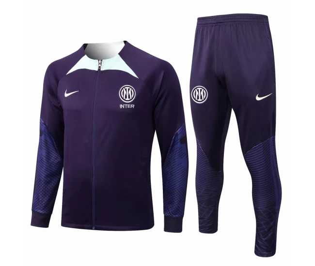 Inter Milan Purple Training Presentation Soccer Tracksuit 2022-23