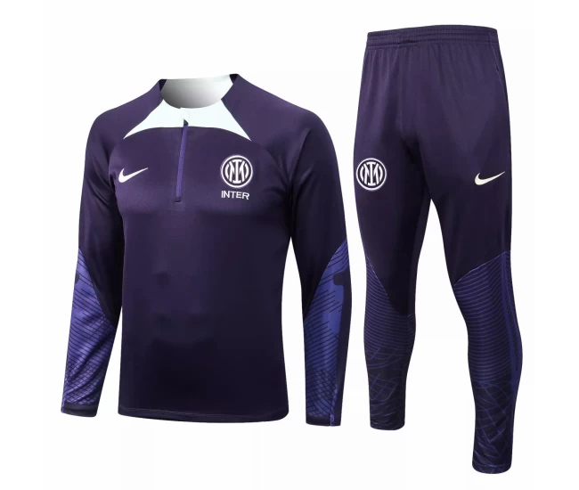 Inter Milan Purple Training Technical Soccer Tracksuit 2022-23