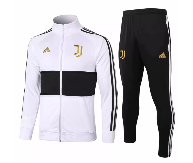 Juventus Presentation Soccer Tracksuit White Black 2020 2021