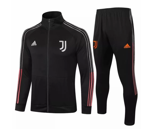 Juventus Presentation Soccer Black Tracksuit Black 2020 2021