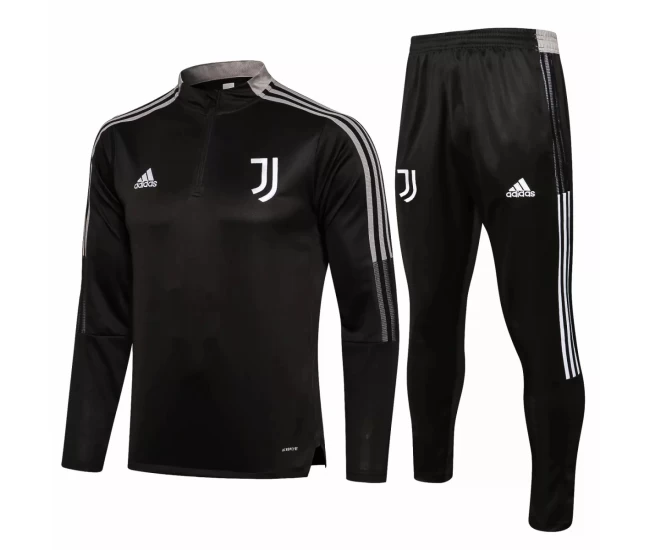 Juventus Training Technical Soccer Tracksuit Black 2021-22