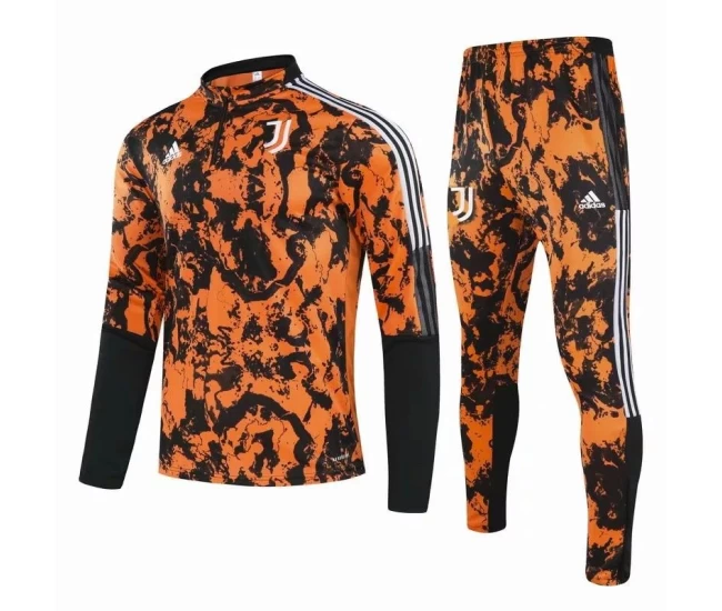 Juventus Training Technical Soccer Tracksuit Orange 2021