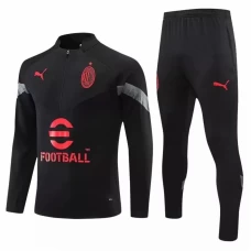 AC Milan Black Training Technical Soccer Tracksuit 2022-23