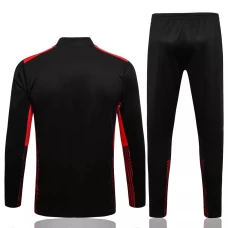 AC Milan Black Training Technical Soccer Tracksuit 2021-22