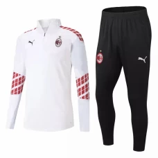 AC Milan Technical Training Soccer Tracksuit White 2020 2021