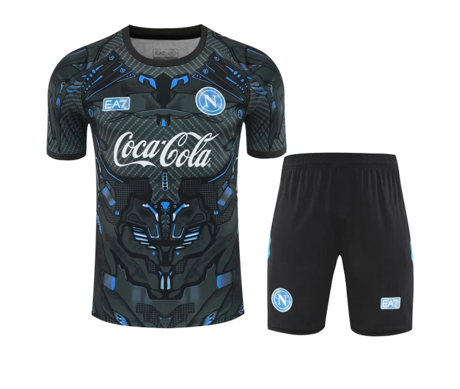 SSC Napoli Mens Ebony Training Soccer Kit 2025-26