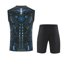 SSC Napoli Mens Ebony Training Sleeveless Soccer Kit 2025-26