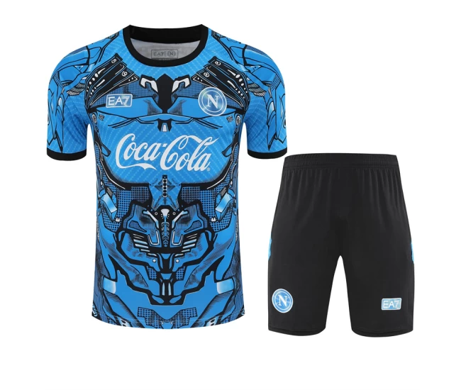 SSC Napoli Mens Sky Blue Training Soccer Kit 2025-26