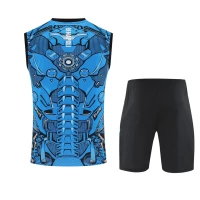 SSC Napoli Mens Sky Blue Training Sleeveless Soccer Kit 2025-26