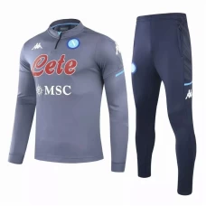 SSC Napoli Training Technical Soccer Tracksuit Grey 2020