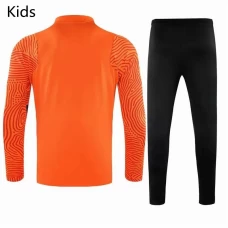 AS Roma Training technical soccer tracksuit Yellow Kids 2020 2021