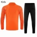 AS Roma Training technical soccer tracksuit Yellow Kids 2020 2021