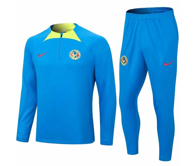 Club America Training Technical Soccer Tracksuit Blue 23-24