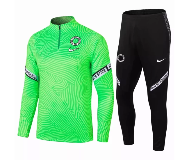 Nigeria Training Technical Soccer Tracksuit Green 2020 2021