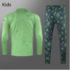 Nigeria Training Technical Soccer Tracksuit Green Kids 2020 2021