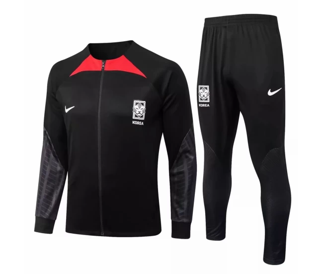 South Korea Black Training Presentation Soccer Tracksuit 2022-23