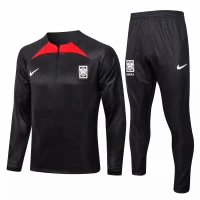 South Korea Black Training Technical Soccer Tracksuit 2022-23