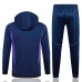 Argentina Navy Hooded Training Soccer Tracksuit 2024-25