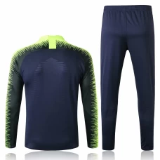 Brazil Royal Blue Stripe Training Soccer Tracksuit 2018/19