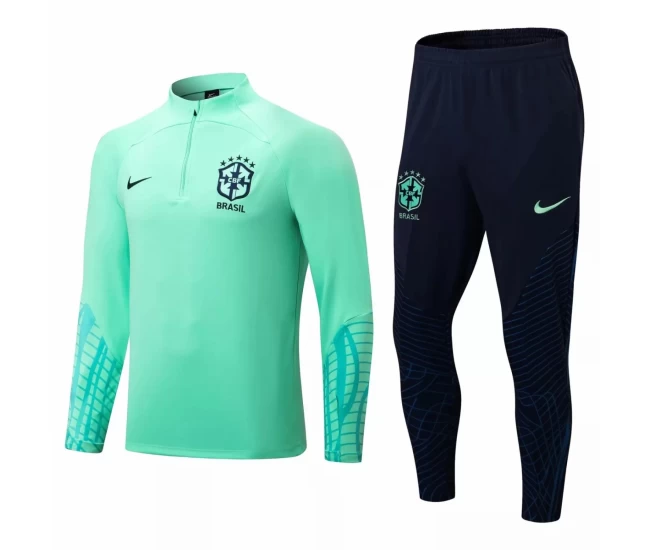 Brazil National Team Green Training Technical Soccer Tracksuit 2022-23