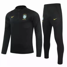 Brazil Technical Training Soccer Tracksuit Black 2021 2022