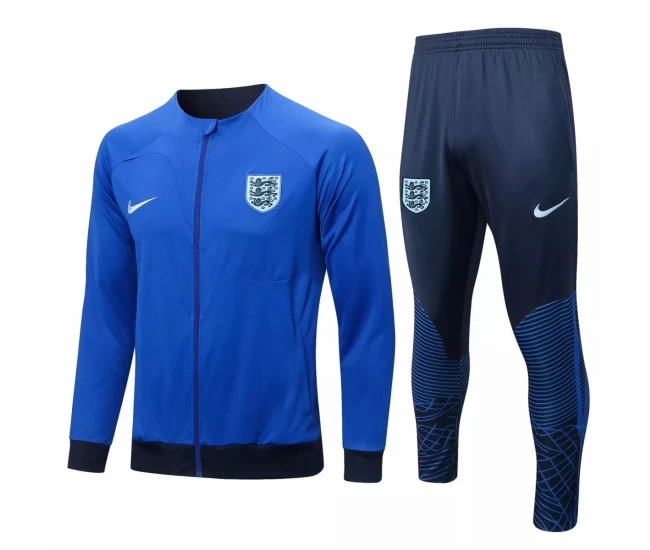 England Blue Training Presentation Soccer Tracksuit 2022-23