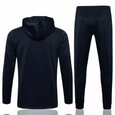 England Navy Training Hooded Presentation Soccer Tracksuit 2021-22