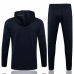 England Navy Training Hooded Presentation Soccer Tracksuit 2021-22