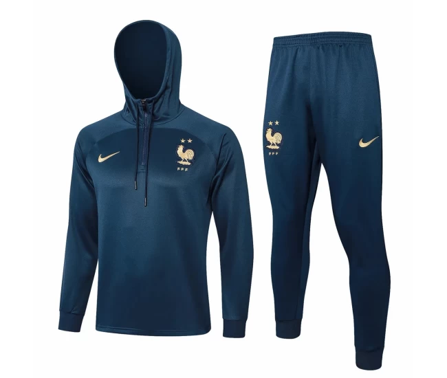 France Hooded Training Soccer Tracksuit 2024-25