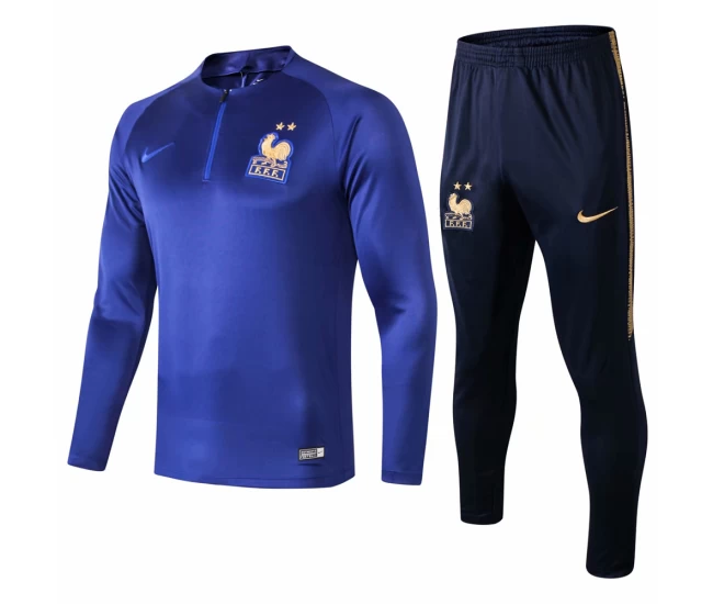 France Blue Training Technical Soccer Tracksuit 2019/20