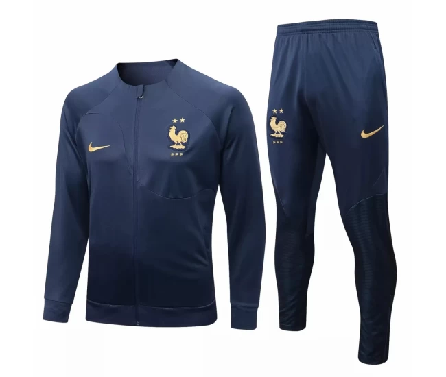 France Navy Training Presentation Soccer Tracksuit 2022-23