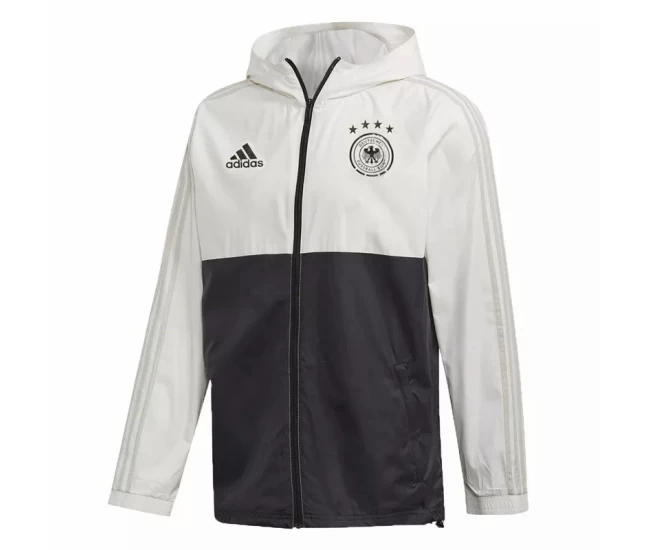 Germany All Weather Windrunner Jacket White Black 2020 2021