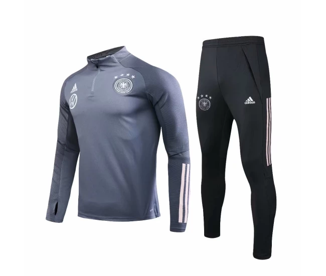 Germany Deep Grey Tech Training Soccer Tracksuit 2020