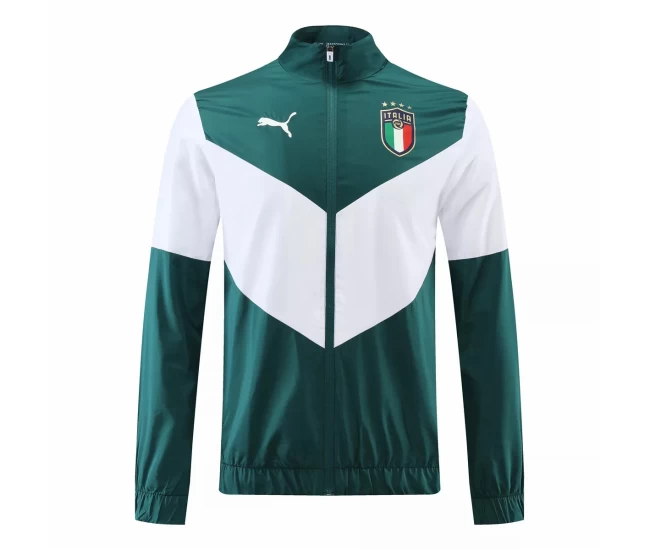 Italy Green Pre-match Soccer Jacket 2022