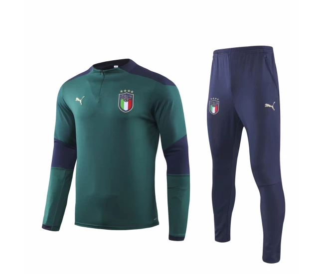 Italy Green Technical Training Soccer Tracksuit 2019/20 - Puma