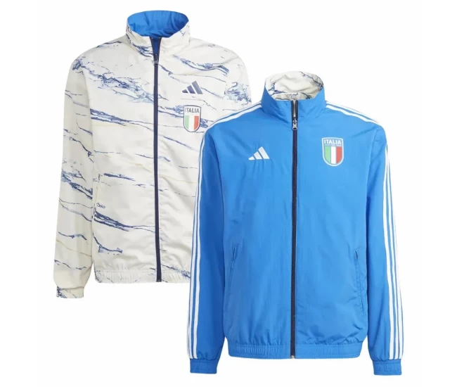 Italy Mens Reversible Anthem Soccer Jacket 2023-24