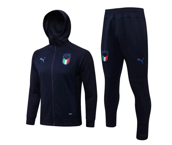 Italy National Team Hooded Presentation Soccer Tracksuit 2021-22