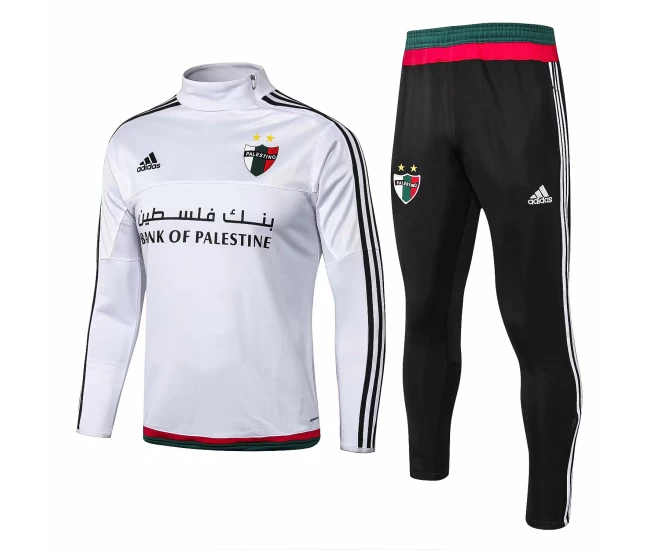 Palestine White Training Technical Soccer Tracksuit 2015/16