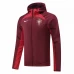 Portugal Burgundy Windrunner Soccer Jacket 2022-23