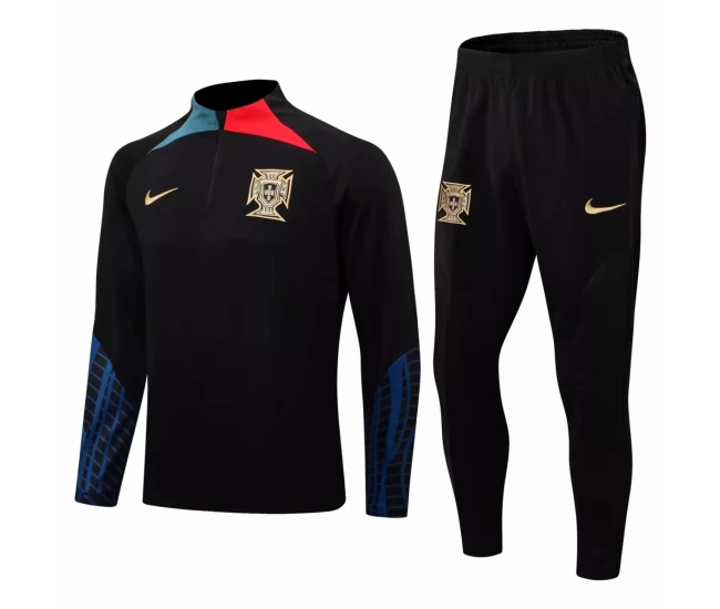 Portugal National Team Black Training Technical Soccer Tracksuit 2022-2023