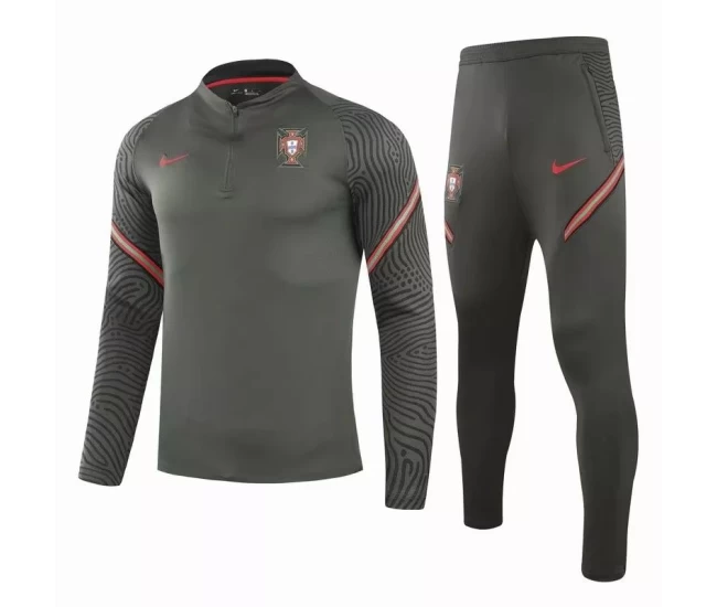 Portugal Team Deep Green Training Soccer Tracksuit 2020 2021